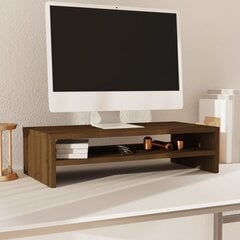 Monitoriaus stovas, medaus rudas, 50x24x13cm, pušies masyvas kaina ir informacija | TV staliukai | pigu.lt