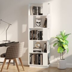 vidaXL Spintelė knygoms/kambario pertvara, balta, 51x25x163,5cm, pušis kaina ir informacija | Lentynos | pigu.lt