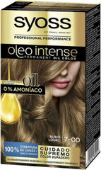 Постоянная краска Olio Intense Syoss Nº 7,00 Светлый цена и информация | Краска для волос | pigu.lt