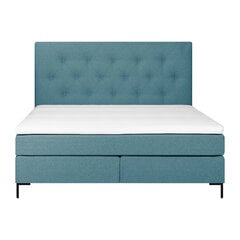Bed LEONI 160x200cm, blue цена и информация | Кровати | pigu.lt