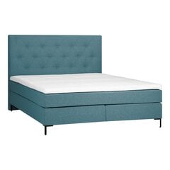 Bed LEONI 160x200cm, blue цена и информация | Кровати | pigu.lt