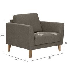 Кресло Armchair LANDO beige цена и информация | Кресла в гостиную | pigu.lt