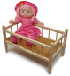 Medinė lovytė lėlei цена и информация | Žaislai mergaitėms | pigu.lt