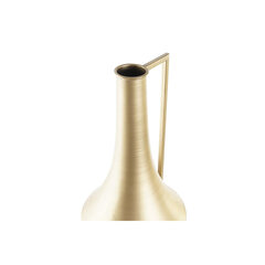 Vaza DKD Home Decor, metalas, 21 x 21 x 71 cm kaina ir informacija | Vazos | pigu.lt