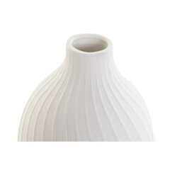 Vaza DKD Home Decor, 9 x 9 x 14 cm, balta kaina ir informacija | Vazos | pigu.lt