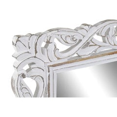Sieninis veidrodis DKD Home Decor, baltas kaina ir informacija | Veidrodžiai | pigu.lt