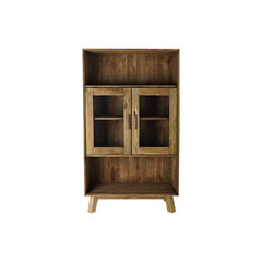 Полка DKD Home Decor, стеклянная, натуральная переработанная древесина (90 x 40 x 160 см) цена и информация | Полки | pigu.lt