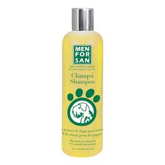 Šampūnas šunims Men For San su kviečių gemalais, 300 ml kaina ir informacija | Kosmetinės priemonės gyvūnams | pigu.lt