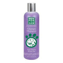 Šampūnas šunims Men for San White Fur, 300 ml kaina ir informacija | Kosmetinės priemonės gyvūnams | pigu.lt