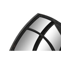 Настенное зеркало DKD Home Decor Окна, чёрный металл (36 x 2 x 65 см) цена и информация | Зеркала | pigu.lt