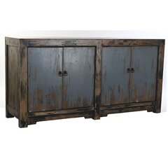 Устройство DKD Home Decor 177 x 38 x 75 cm Натуральный Чёрный Деревянный цена и информация | Витрины, серванты | pigu.lt