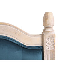 Изголовье кровати DKD Home Decor, бирюзовый лён, древесина каучукового дерева (160 x 6 x 120 см) цена и информация | Кровати | pigu.lt