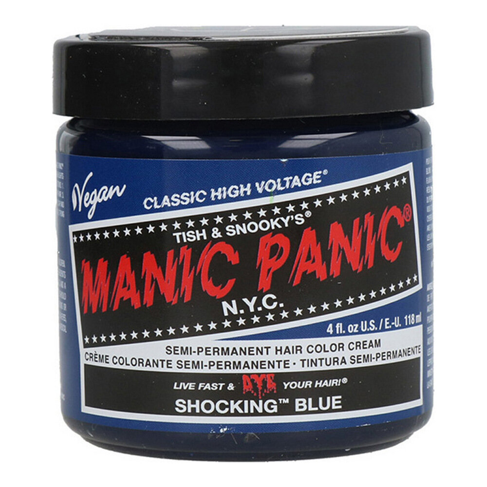 Ilgalaikiai dažai Classic Manic Panic ‎HCR 11028 Shocking Blue, 118 ml kaina ir informacija | Plaukų dažai | pigu.lt