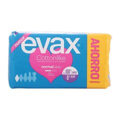 Обычные прокладки с крылышками Cottonlike Evax цена и информация | Тампоны, гигиенические прокладки для критических дней, ежедневные прокладки | pigu.lt