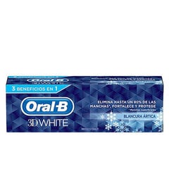 Dantis balinanti dantų pasta 3d White Oral-B, 75 ml kaina ir informacija | Dantų šepetėliai, pastos | pigu.lt