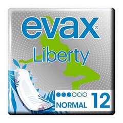 Прокладки обычные Liberty Evax (12 uds) цена и информация | Тампоны, гигиенические прокладки для критических дней, ежедневные прокладки | pigu.lt