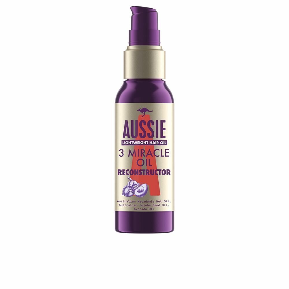 Atstatantis aliejus Aussie 3 Miracle Oil, 100 ml kaina ir informacija | Priemonės plaukų stiprinimui | pigu.lt