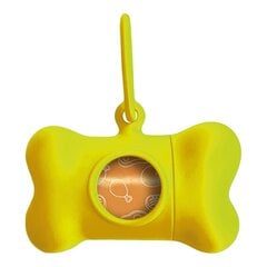 Дозатор мешков для животных United Pets Bon Ton Neon Пёс Жёлтый (8 x 4,2 x 5 cm) цена и информация | Средства по уходу за животными | pigu.lt