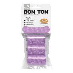 Гигиенические пакеты United Pets Bon Ton Regular Пёс Лиловый (3 x 10 uds) цена и информация | Средства по уходу за животными | pigu.lt