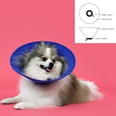 Ошейник для собак Isabelino KVP EZ Soft Синий (9-25 cm) цена и информация | Одежда для собак | pigu.lt