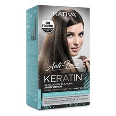 Выравнивающее капиллярное средство Keratin Anti-frizz Post Kativa (3 pcs) цена и информация | Средства для укрепления волос | pigu.lt