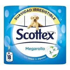 Туалетная бумага Scottex, 9 шт. цена и информация | Туалетная бумага, бумажные полотенца | pigu.lt