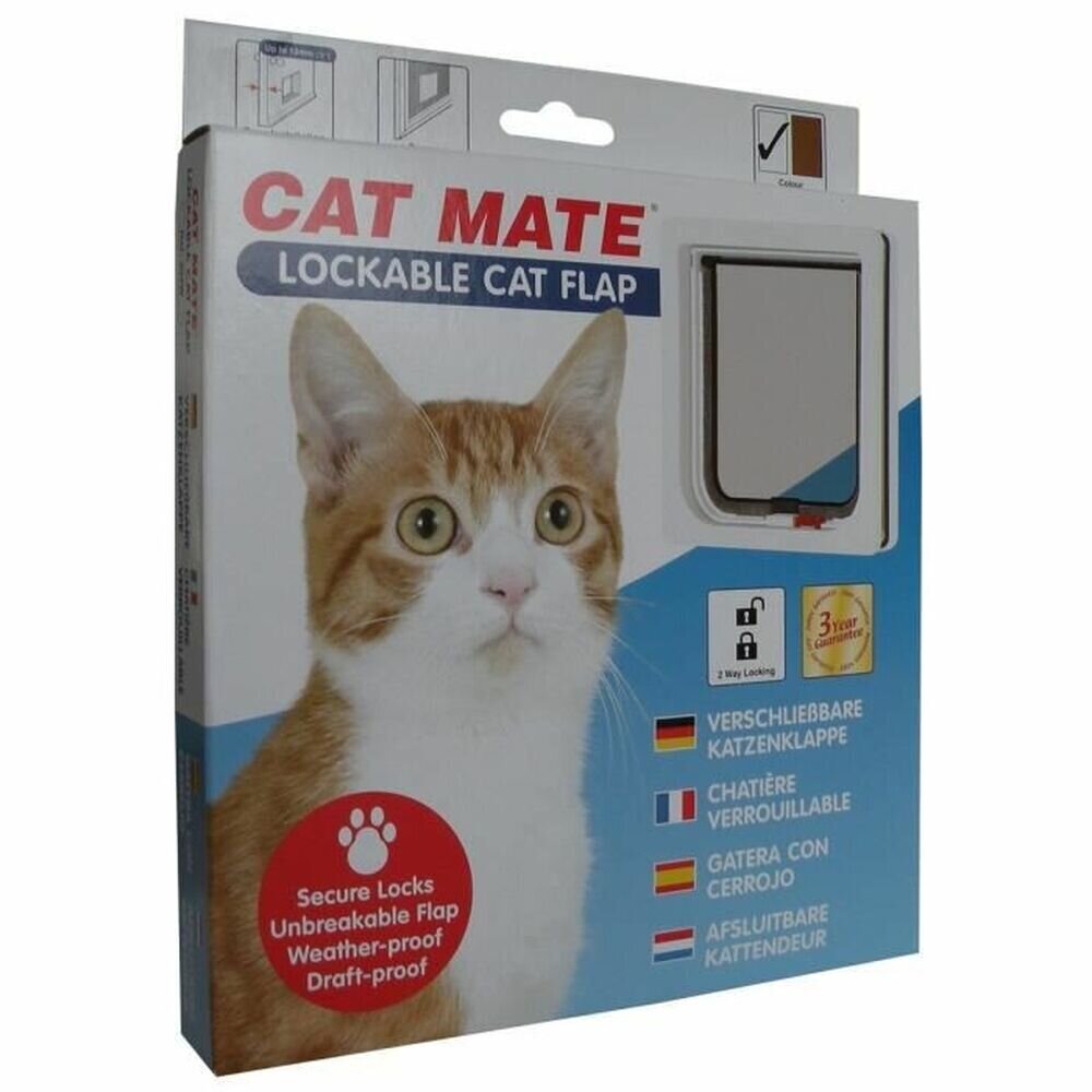 Kačių durelės Cat Mate, 19.2x20 cm kaina ir informacija | Guoliai, pagalvėlės | pigu.lt