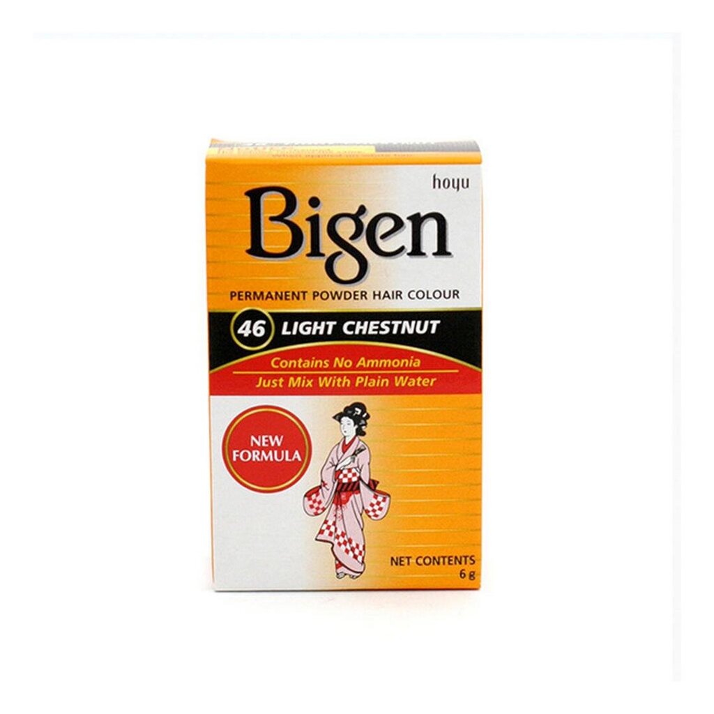 Ilgalaikiai dažai Bigen Nº46 Light Chestnut, 6 g kaina ir informacija | Plaukų dažai | pigu.lt