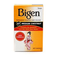 Ilgalaikiai dažai Bigen Bigen 47 Chestnut, 6 g kaina ir informacija | Plaukų dažai | pigu.lt
