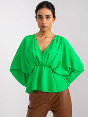 Женская зеленая блузка одного размера цена и информация | Женские блузки, рубашки | pigu.lt