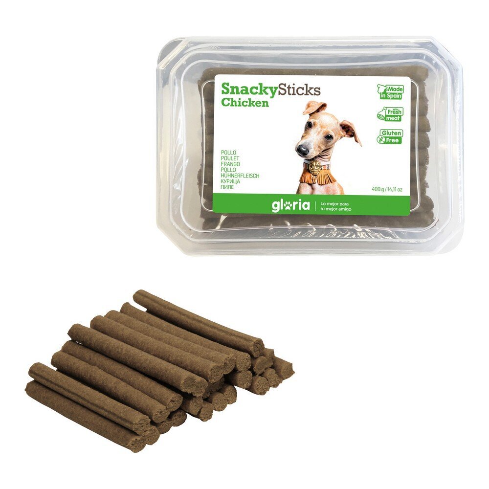 Gloria Snackys Sticks skanėstai šunims vištienos juostelės 350 g цена и информация | Skanėstai šunims | pigu.lt