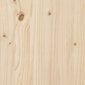 vidaXL Lovos rėmas, 120x190cm, medienos masyvas, dvivietis kaina ir informacija | Lovos | pigu.lt