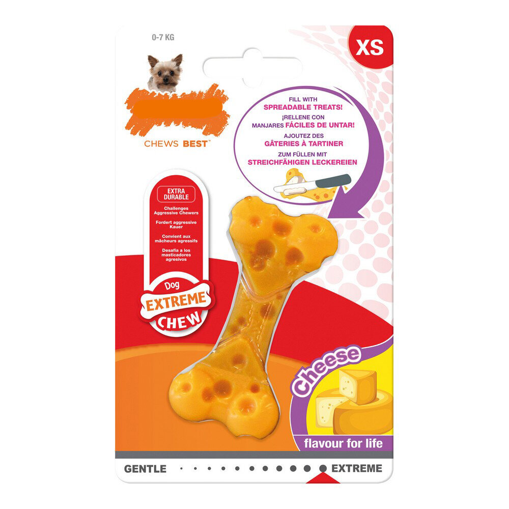 Nylabone sūrio kaulas, XS цена и информация | Žaislai šunims | pigu.lt