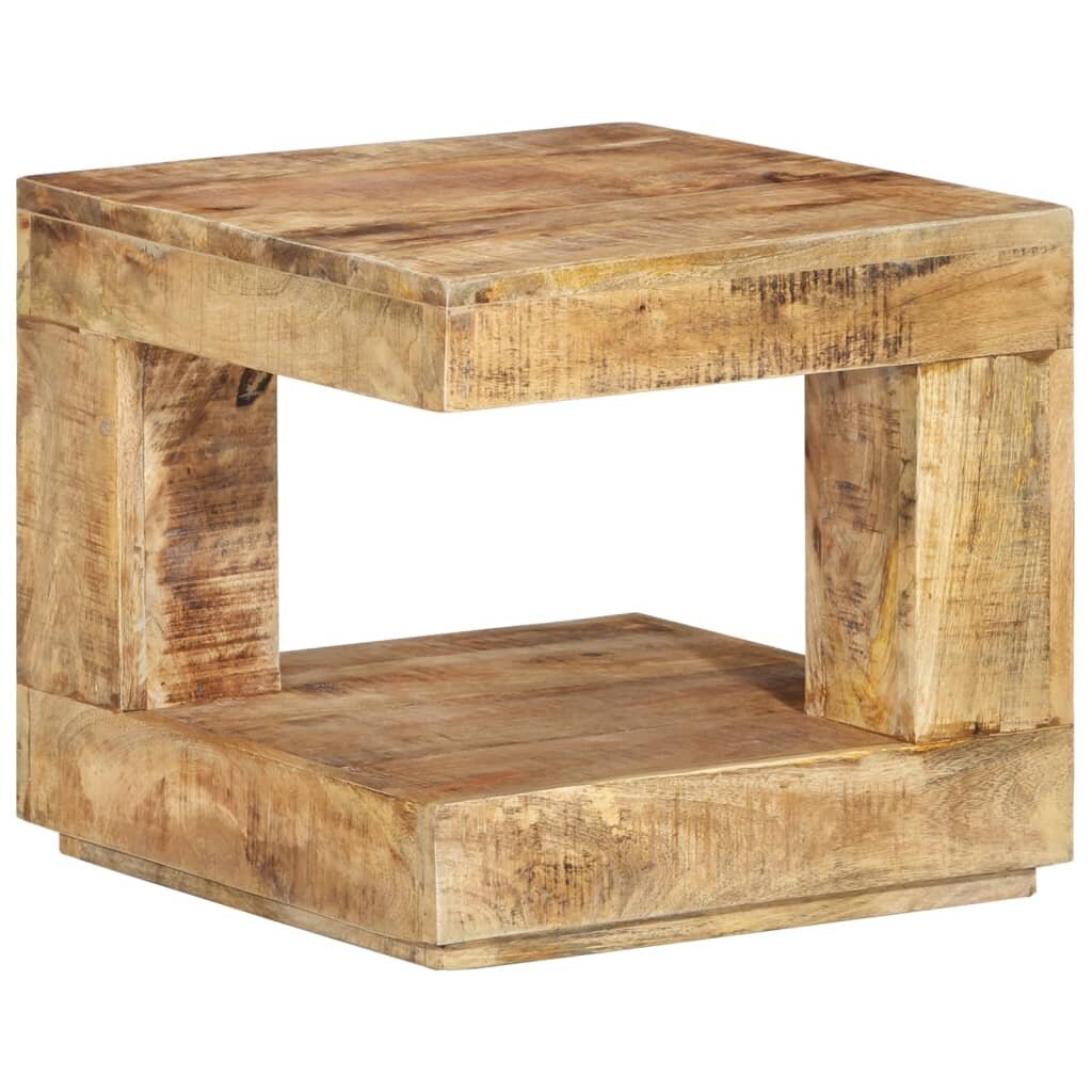 vidaXL Kavos staliukas, 45x45x40cm, mango medienos masyvas kaina ir informacija | Kavos staliukai | pigu.lt