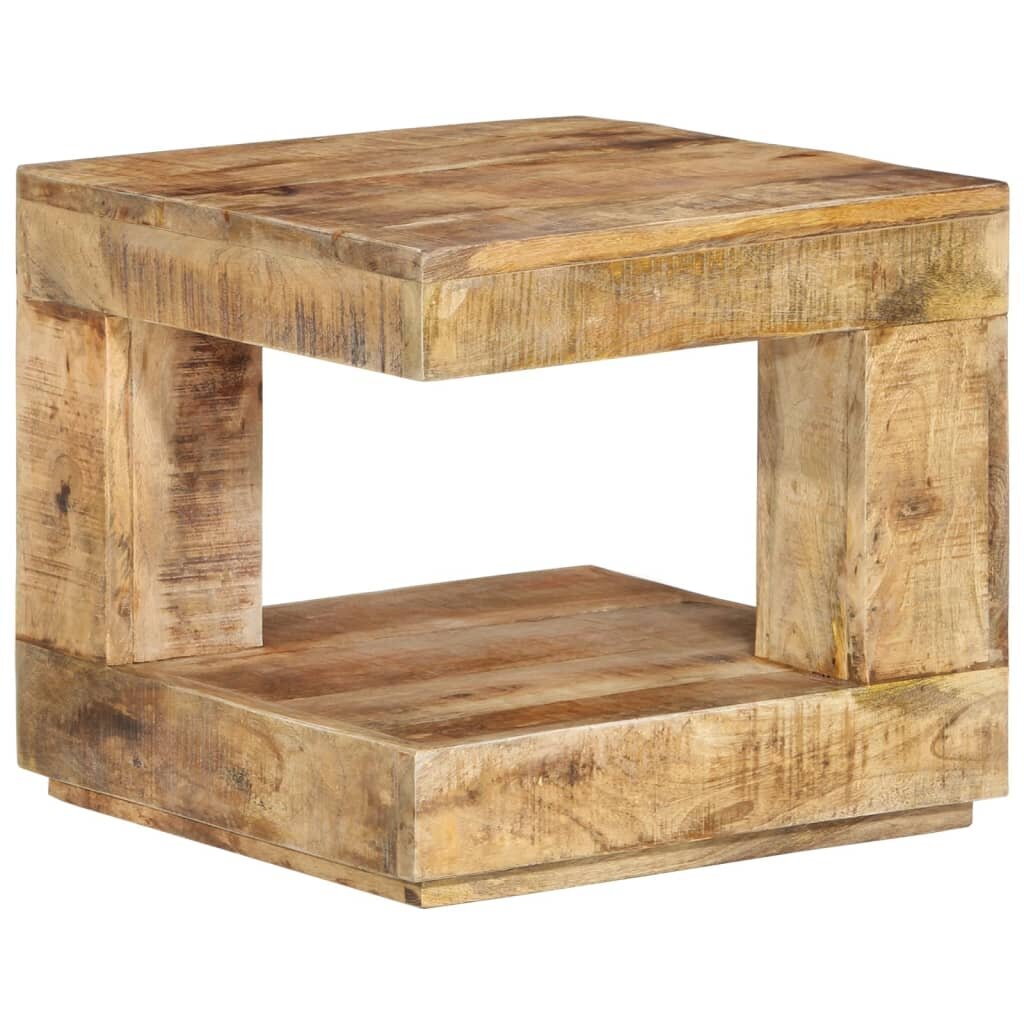 vidaXL Kavos staliukas, 45x45x40cm, mango medienos masyvas kaina ir informacija | Kavos staliukai | pigu.lt