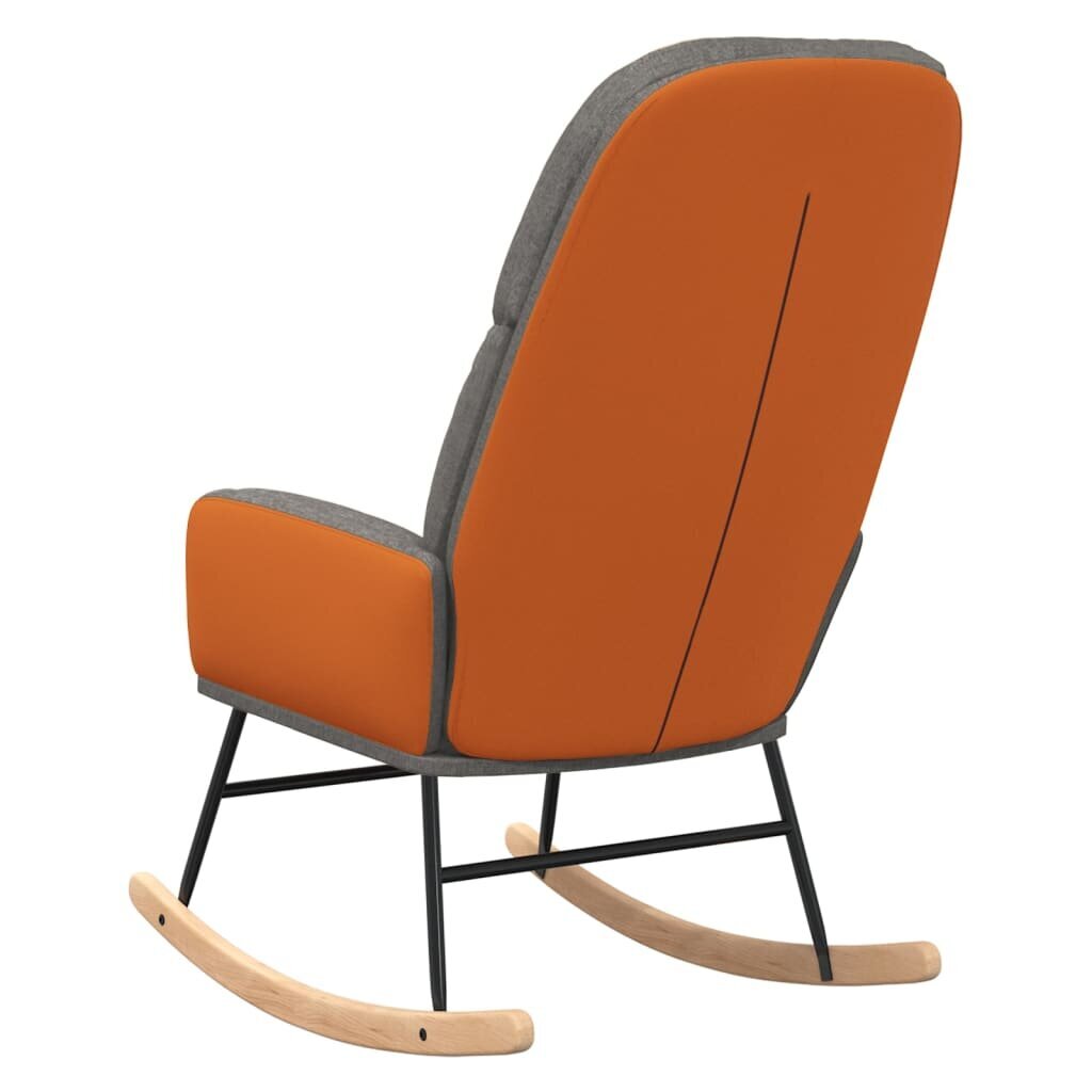 vidaXL Supama kėdė, šviesiai pilkos spalvos, audinys kaina ir informacija | Svetainės foteliai | pigu.lt