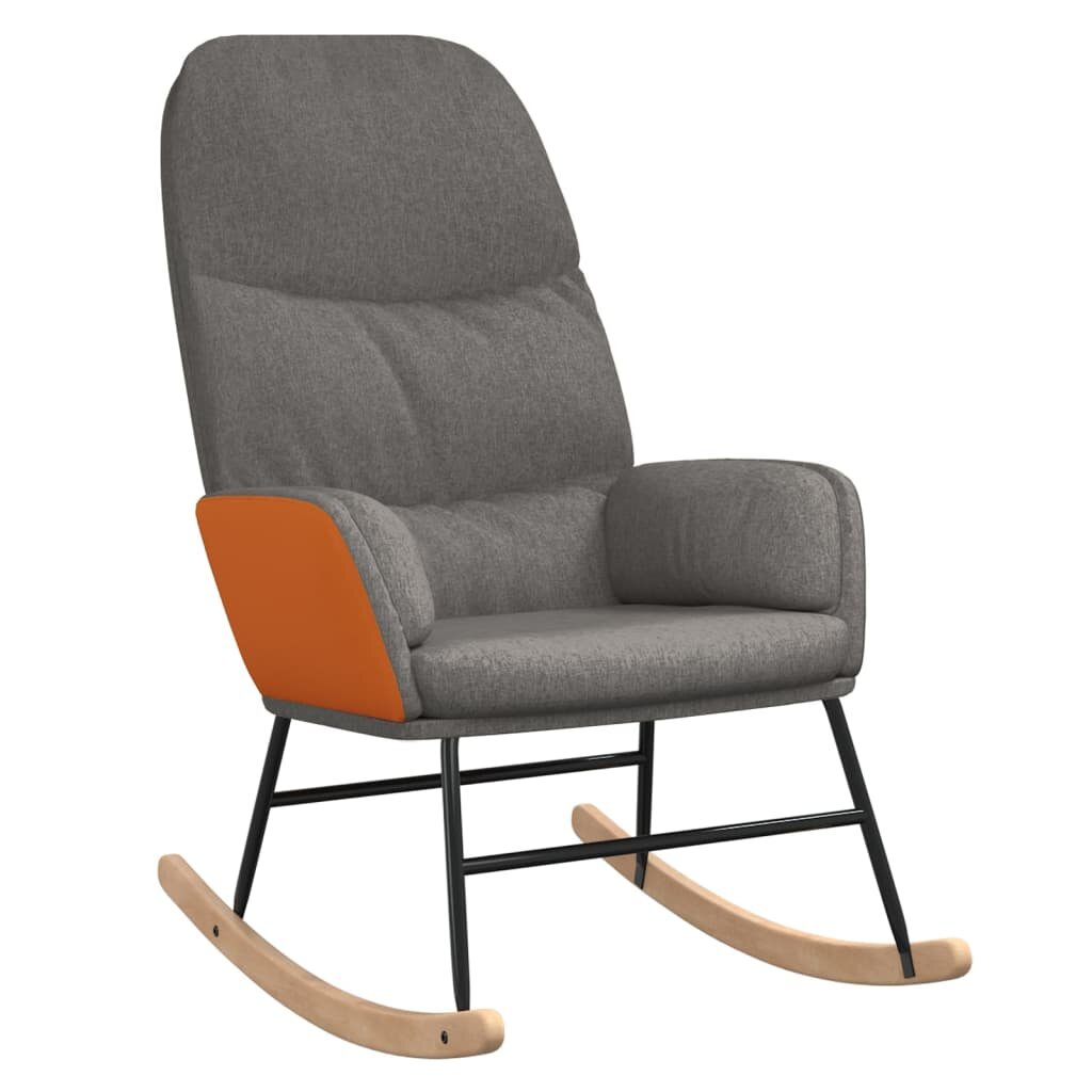 VidaXL Supama kėdė, šviesiai pilkos spalvos, audinys kaina | pigu.lt