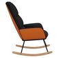 vidaXL Supama kėdė, juodos spalvos, audinys kaina ir informacija | Svetainės foteliai | pigu.lt
