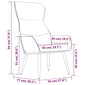vidaXL Poilsio kėdė, šviesiai pilkos spalvos, audinys kaina ir informacija | Svetainės foteliai | pigu.lt