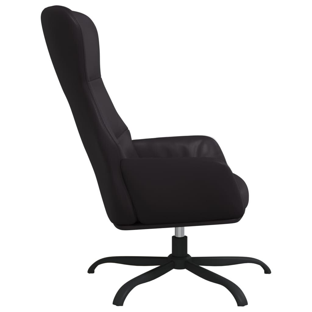 vidaXL Poilsio kėdė, juodos spalvos, dirbtinė oda цена и информация | Svetainės foteliai | pigu.lt