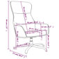 vidaXL Poilsio kėdė, juodos spalvos, dirbtinė oda цена и информация | Svetainės foteliai | pigu.lt