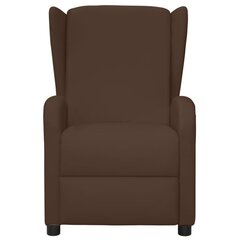 Atlošiamas masažinis krėslas, rudos spalvos kaina ir informacija | Svetainės foteliai | pigu.lt
