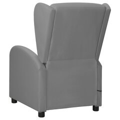 Atlošiamas masažinis krėslas, pilkos spalvos kaina ir informacija | Svetainės foteliai | pigu.lt