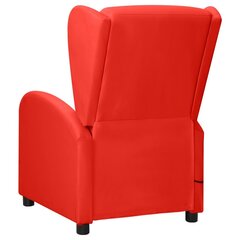 Atlošiamas masažinis krėslas, raudonos spalvos kaina ir informacija | Svetainės foteliai | pigu.lt