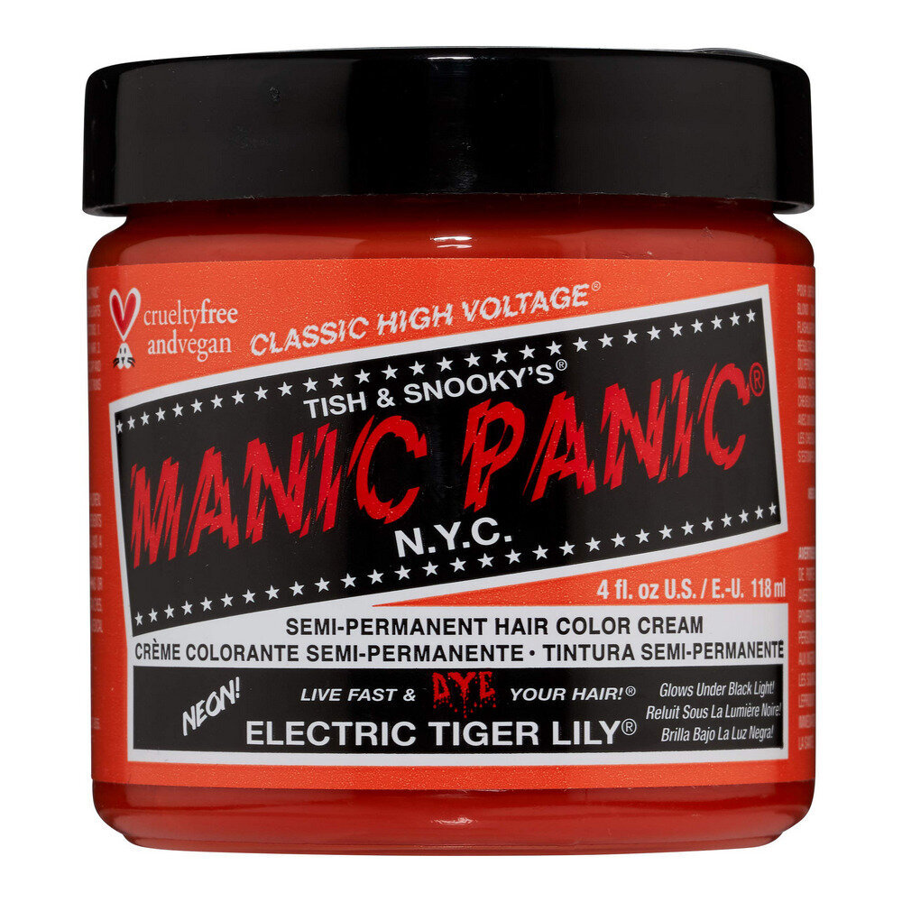 Ilgalaikiai dažai Classic Manic Panic Electric Tiger Lily, 118 ml kaina ir informacija | Plaukų dažai | pigu.lt