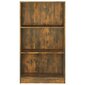 vidaXL Spintelė knygoms, dūminio ąžuolo, 60x24x109cm, apdirbta mediena kaina ir informacija | Lentynos | pigu.lt