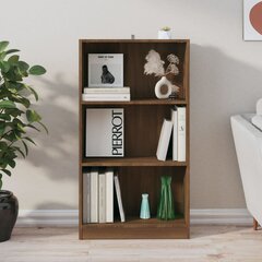vidaXL Spintelė knygoms, ruda ąžuolo, 60x24x109cm, apdirbta mediena цена и информация | Полки | pigu.lt