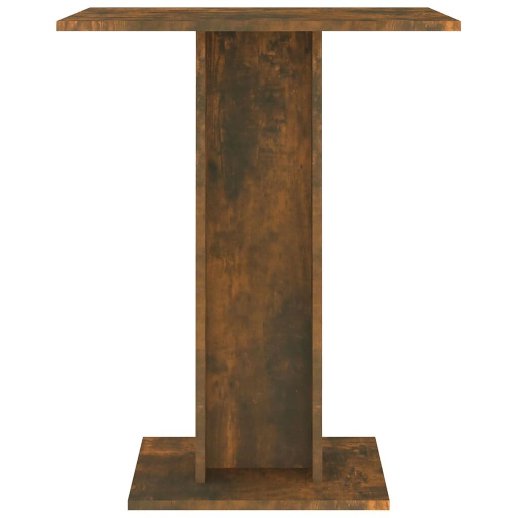 Staliukas, dūminio ąžuolo, 60x60x75cm, apdirbta mediena kaina ir informacija | Virtuvės ir valgomojo stalai, staliukai | pigu.lt