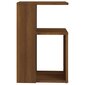 Šoninis staliukas, rudas ąžuolo, 36x30x56cm, apdirbta mediena kaina ir informacija | Kavos staliukai | pigu.lt