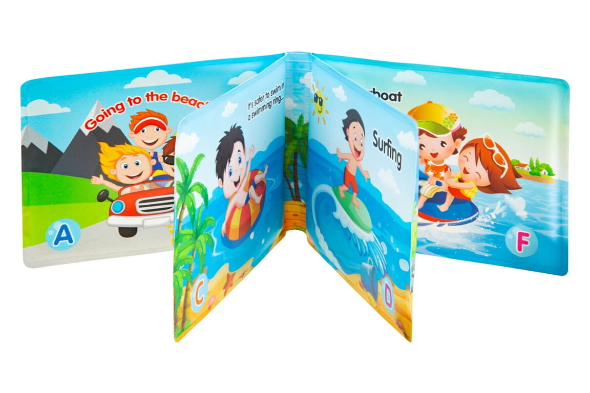 Bocioland minkšta ugdomoji knygutė , vandens sportas, BL009 kaina ir informacija | Žaislai kūdikiams | pigu.lt